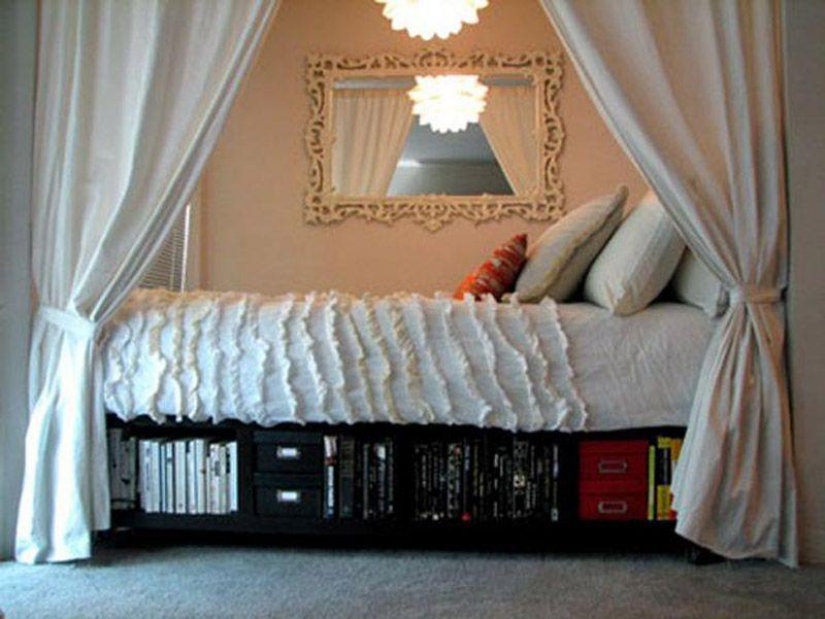 23 tips on how to equip a small bedroom