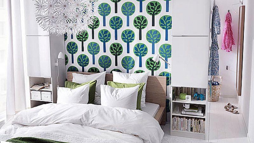 23 tips on how to equip a small bedroom