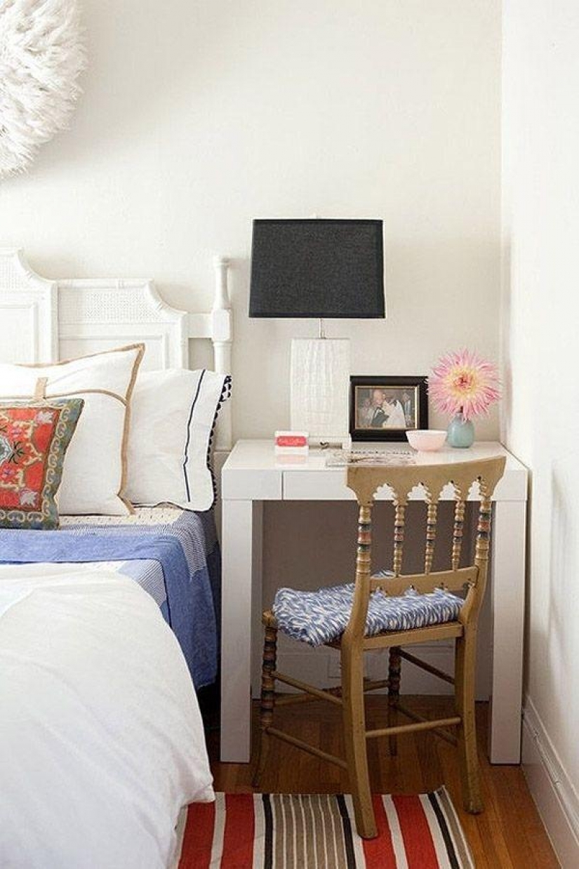 23 tips on how to equip a small bedroom