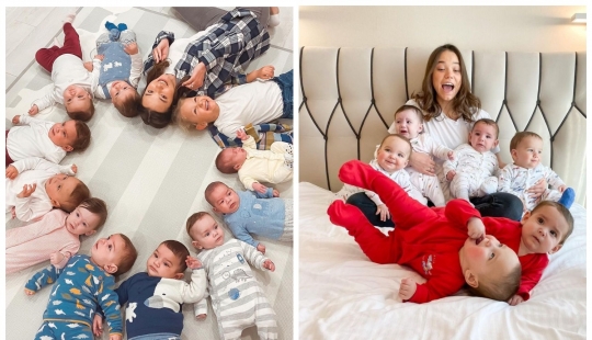 23-year-old Russian for the year was the mother of ten kids, all of them her biological children