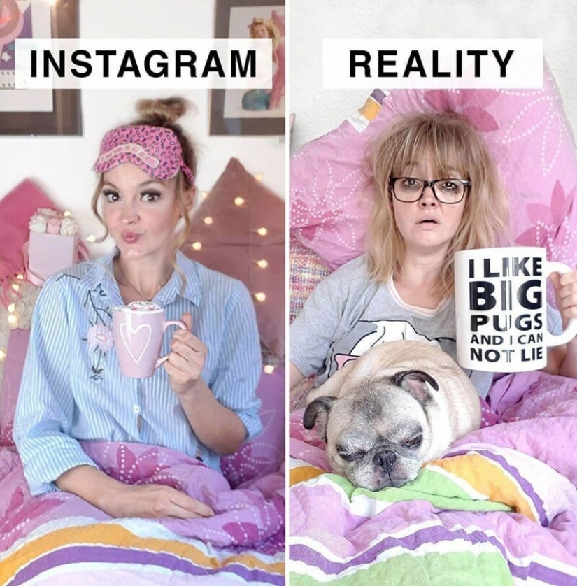 30 comparaciones divertidas de "Instagram y realidad" por Geraldine West