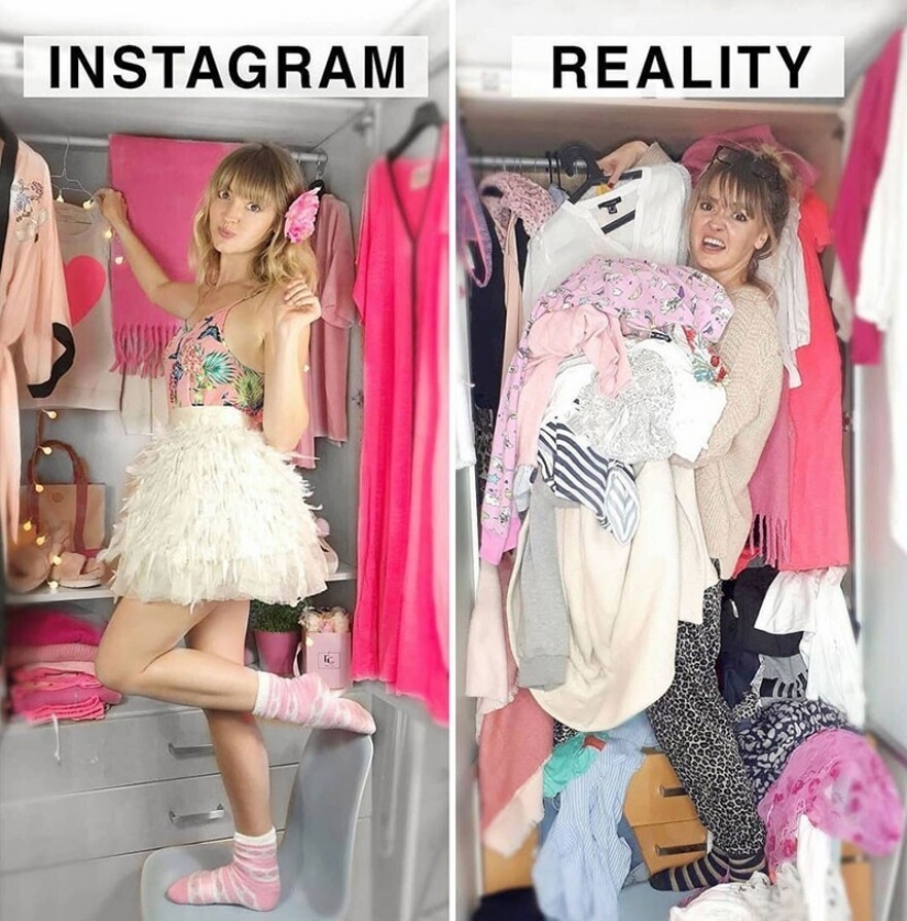 30 comparaciones divertidas de "Instagram y realidad" por Geraldine West