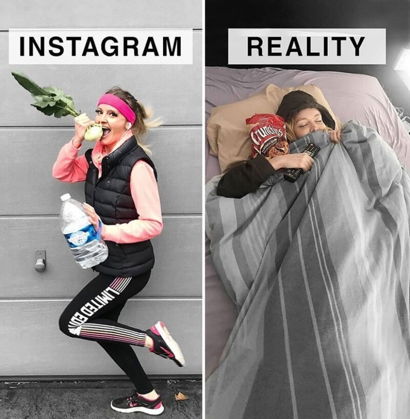 30 comparaciones divertidas de "Instagram y realidad" por Geraldine West