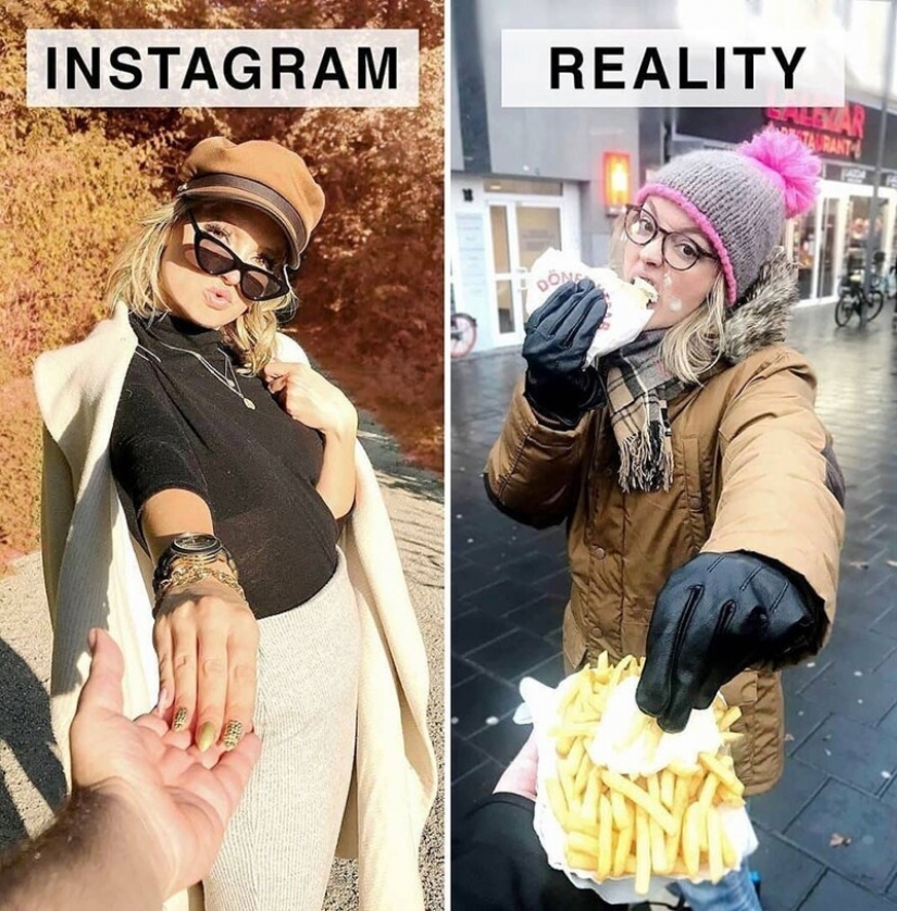 30 comparaciones divertidas de "Instagram y realidad" por Geraldine West