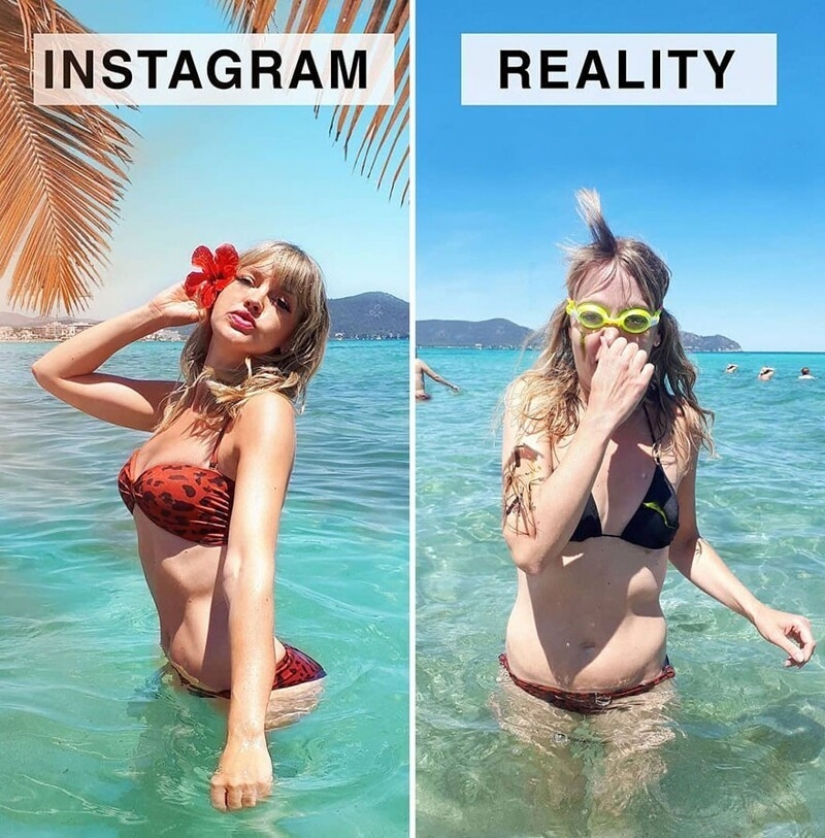30 comparaciones divertidas de "Instagram y realidad" por Geraldine West