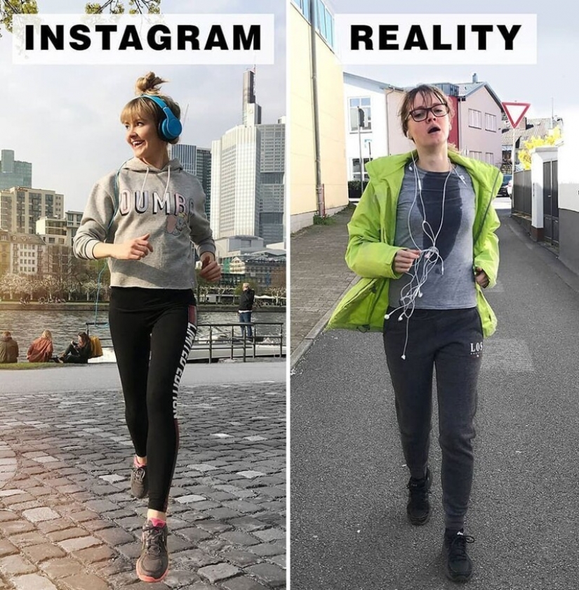 30 funny comparisons of "Instagram and Reality" by Geraldine West 30 funny comparisons of "Instagram and Reality" by Geraldine West