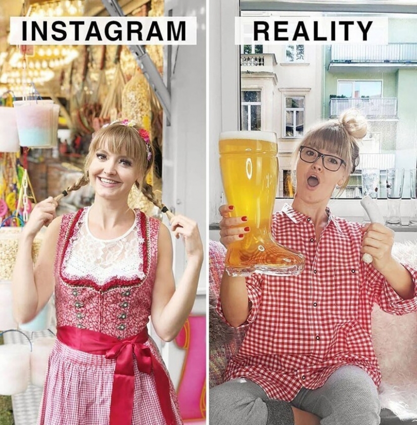 30 funny comparisons of "Instagram and Reality" by Geraldine West 30 funny comparisons of "Instagram and Reality" by Geraldine West