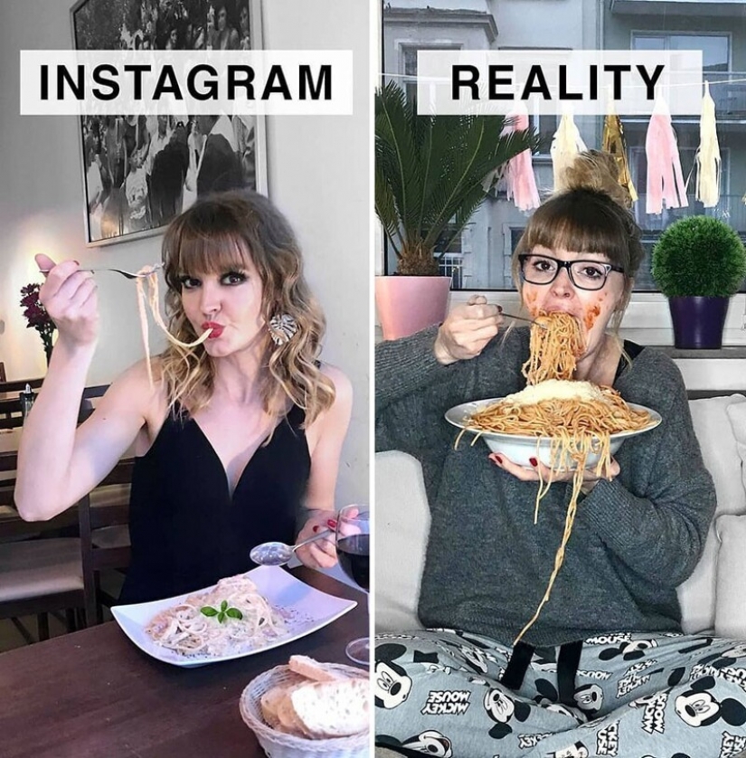 30 funny comparisons of "Instagram and Reality" by Geraldine West 30 funny comparisons of "Instagram and Reality" by Geraldine West