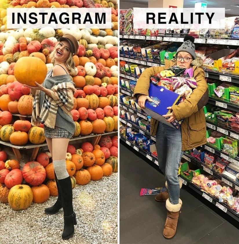 30 funny comparisons of "Instagram and Reality" by Geraldine West 30 funny comparisons of "Instagram and Reality" by Geraldine West