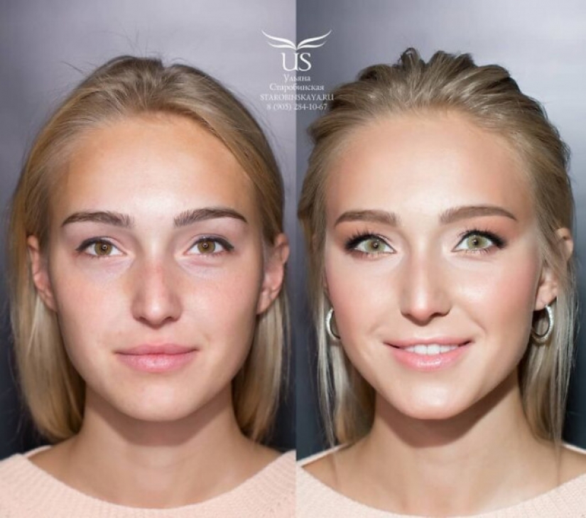 30 magical makeover with makeup from Petersburg master Ulyana Starobin