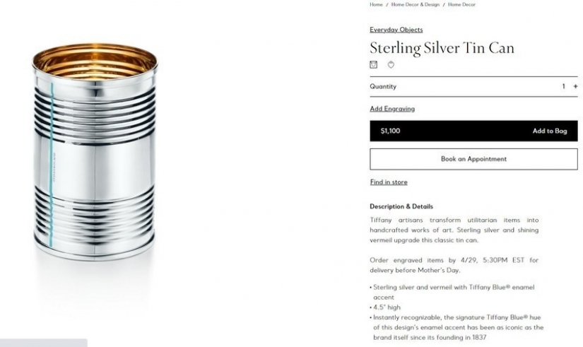 30 productos absurdamente caros para encontrar en línea