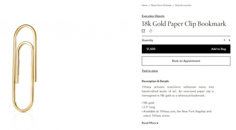 30 productos absurdamente caros para encontrar en línea