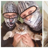 30 strange and funny protective masks for cat people