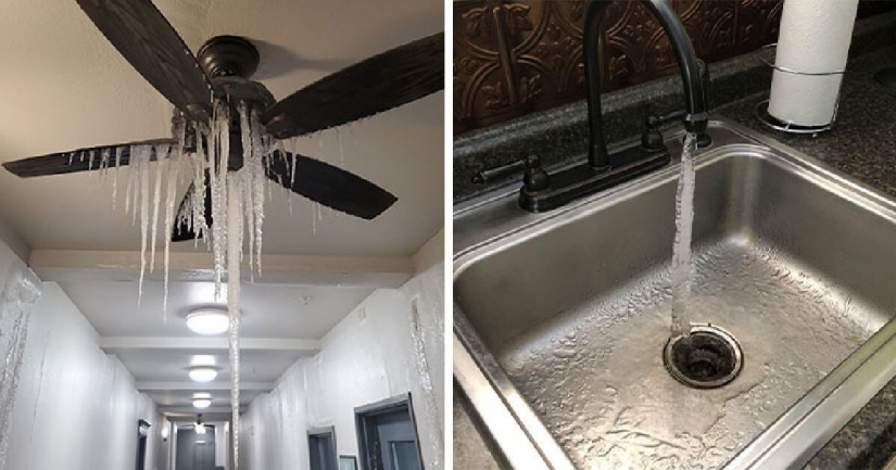 35 photographs about what is happening now in the frozen Texas