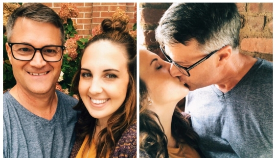 36 años de diferencia de amor no es un obstáculo? La chica dejó a su amante por el padre del novio