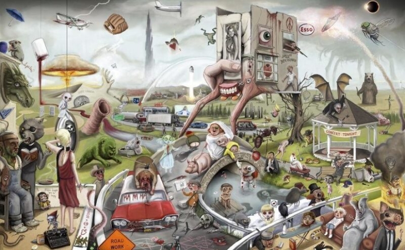 500 pop culture references in 5 posters