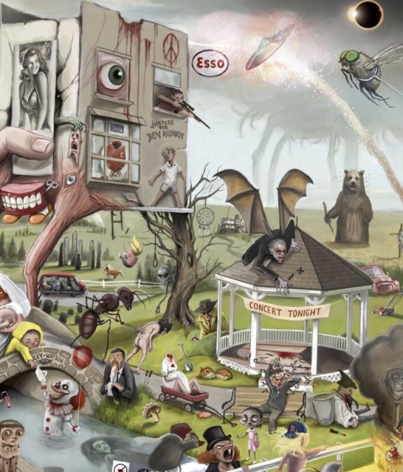 500 pop culture references in 5 posters