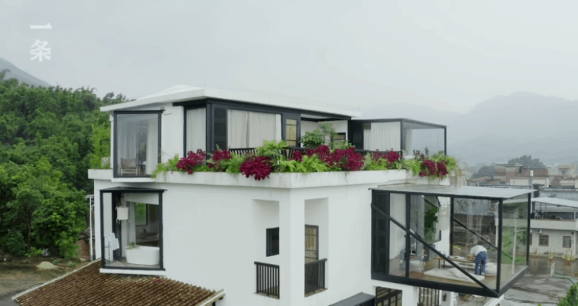 7 amigos de China de comprar un bolso de la mansión para una articulación feliz vejez