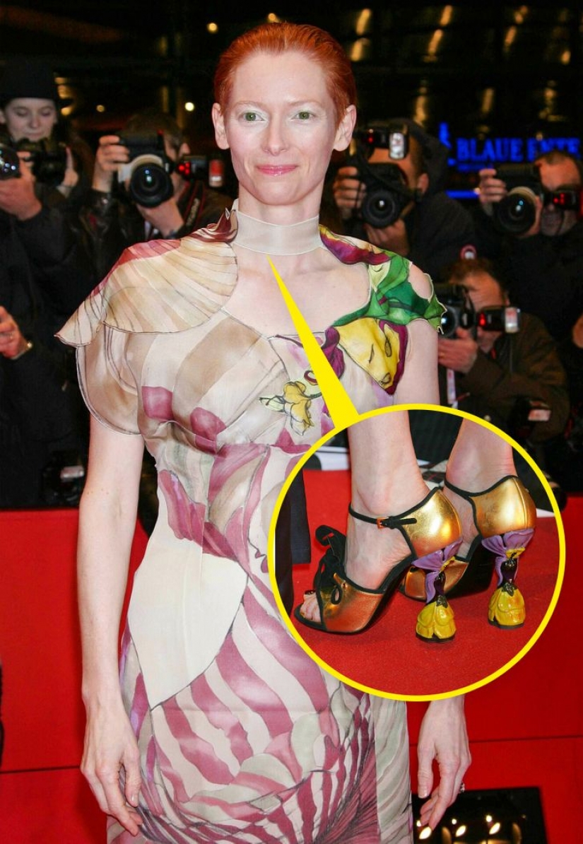 9 celebridades que se atrevieron a elegir zapatos extravagantes para su ropa y se llevaron el premio gordo