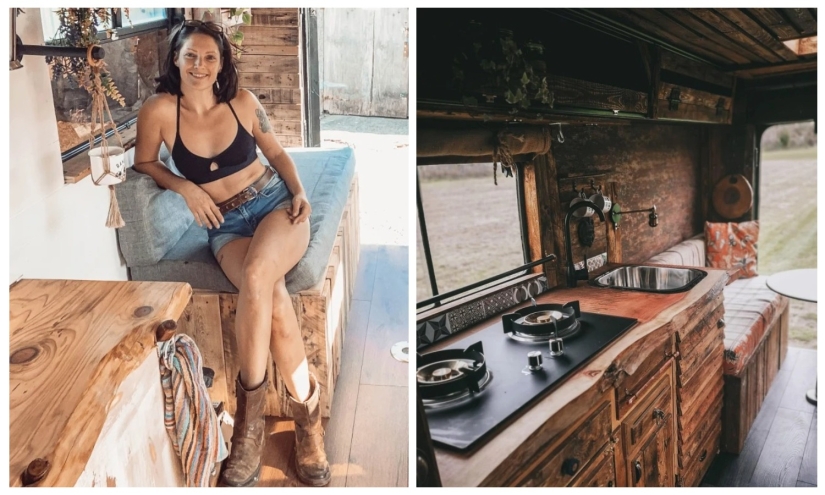 A British woman has paid off her debts by turning old ambulances into stunning mobile homes A British woman has paid off her debts by turning old ambulances into stunning mobile homes