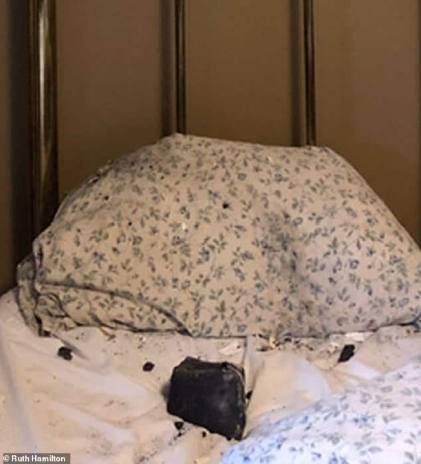A Canadian resident was woken up by a meteorite that fell into her bed A Canadian resident was woken up by a meteorite that fell into her bed
