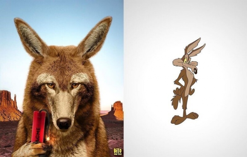 A digital artist from Italy showed how cartoon animals would look in reality