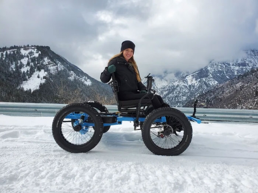 A man is developing an off-road "wheelchair" so his wife can travel to places she never knew existed