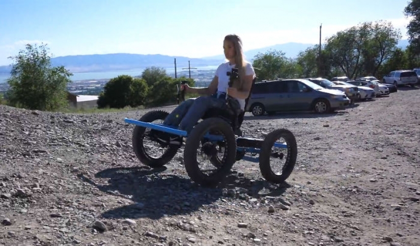 A man is developing an off-road "wheelchair" so his wife can travel to places she never knew existed