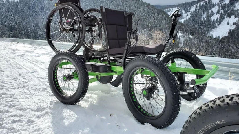 A man is developing an off-road "wheelchair" so his wife can travel to places she never knew existed
