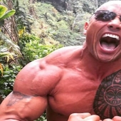 A meme with "tough" Dwayne Johnson is spreading online. It is truly versatile