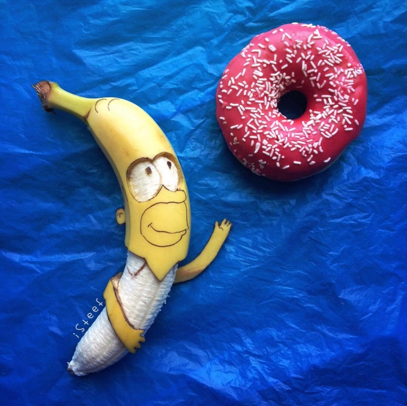 A pesar del mármol: el escultor corta el exceso de plátanos