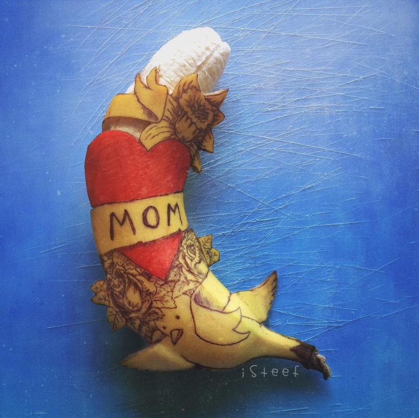 A pesar del mármol: el escultor corta el exceso de plátanos