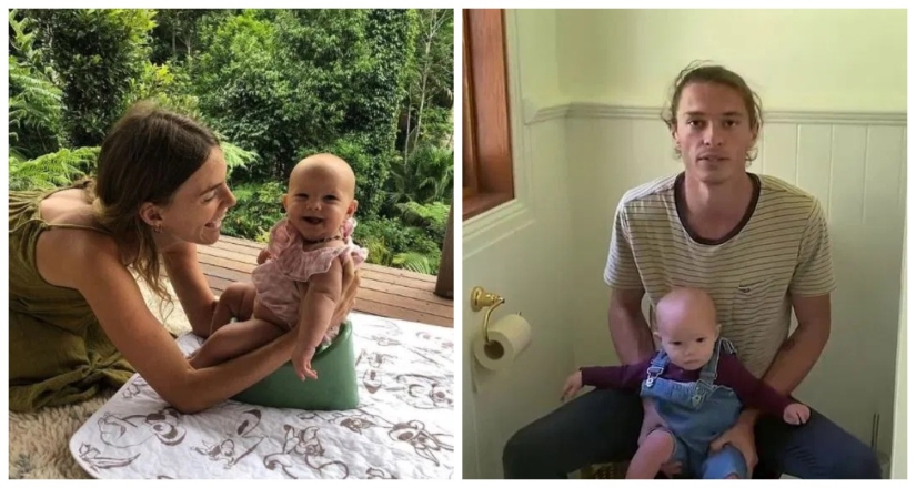 A signal to action: how parents taught their daughter to pot from the age of 2 weeks