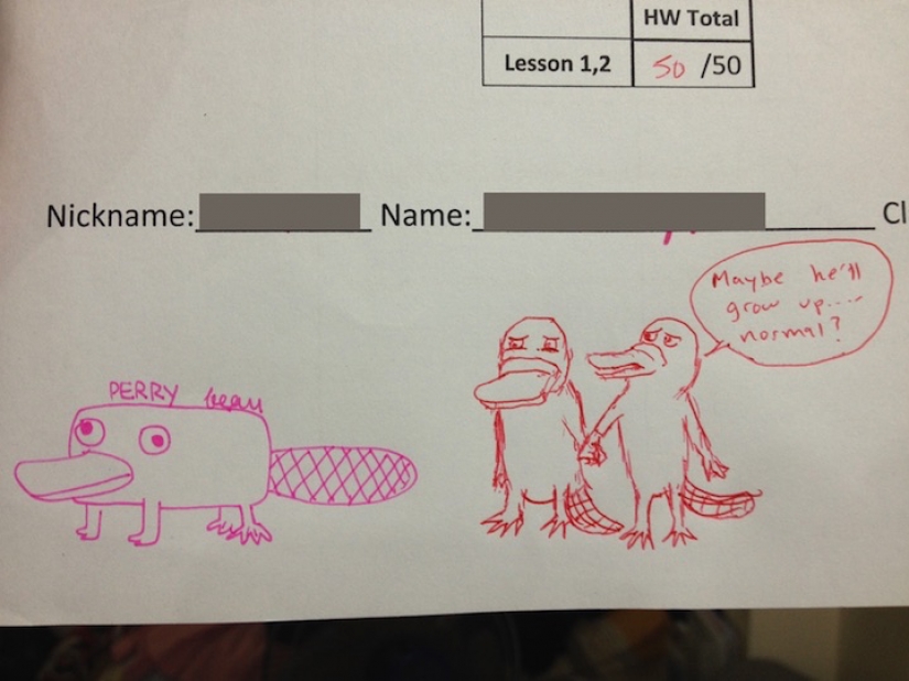 A Thai teacher improves the drawings of students. It turns out great!
