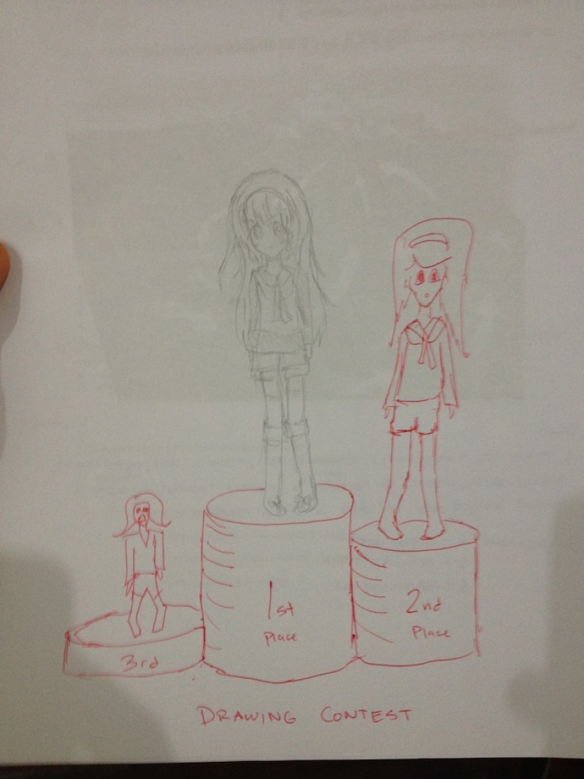 A Thai teacher improves the drawings of students. It turns out great!