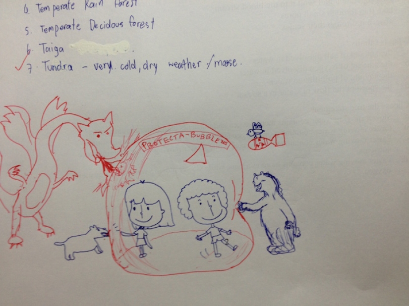 A Thai teacher improves the drawings of students. It turns out great!