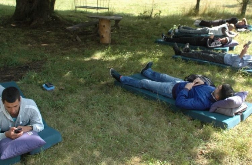 A traditional laziness championship is being held in Montenegro