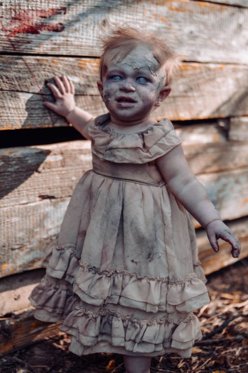 A woman "zombified" her daughter for the sake of a photo shoot, and what happened in the end is horrifying