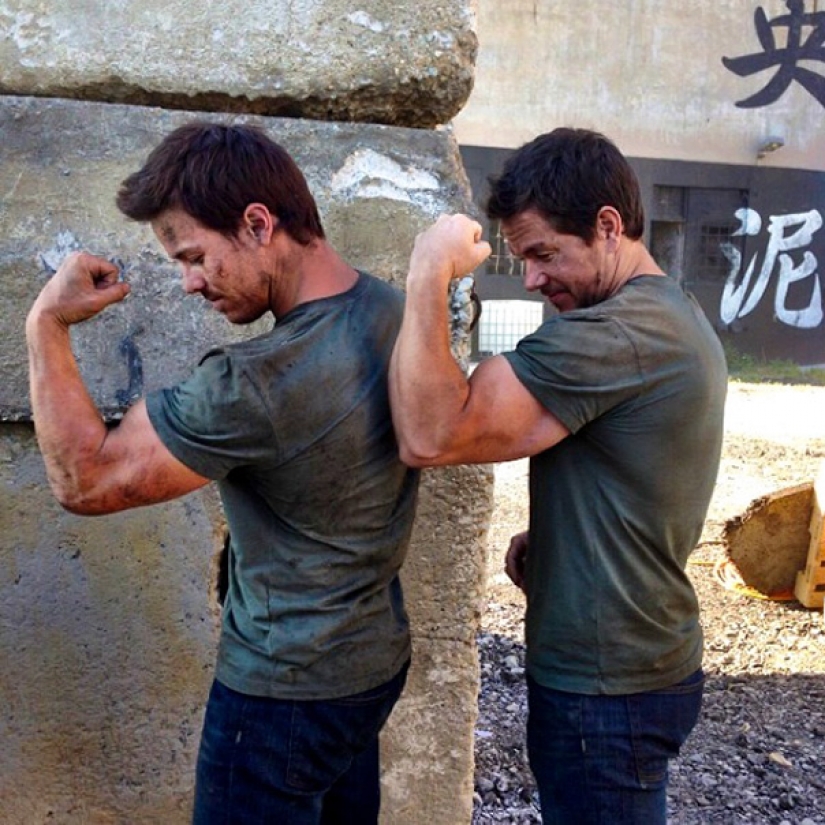 Actors and their stunt doubles Actors and their stunt doubles