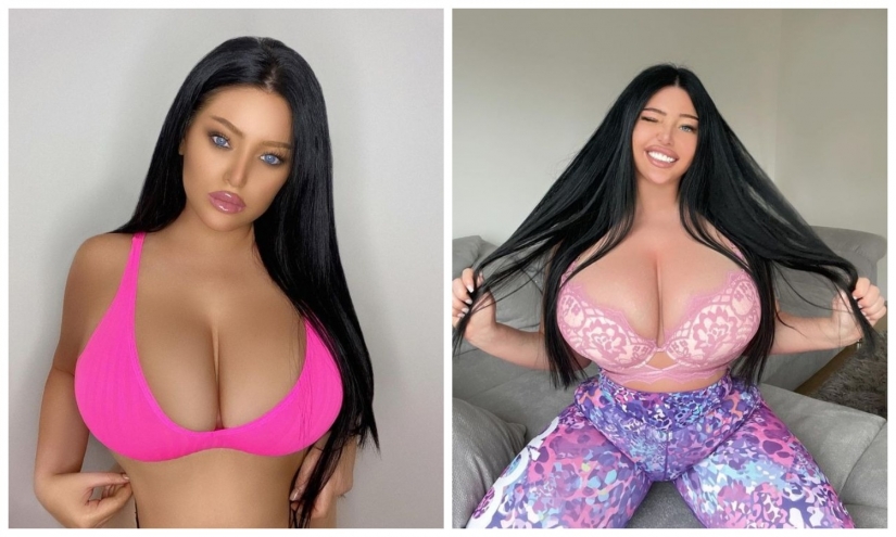 All her own: a model from Croatia claims that her breasts have grown due to weight gain All her own: a model from Croatia claims that her breasts have grown due to weight gain