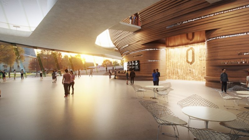 Arquitectos americanos han creado un único teatro de la ciudad de Perm