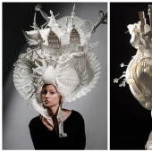 Arte de papel: pelucas y atuendos de maestros de San Petersburgo Asi y Dmitry Kozinykh