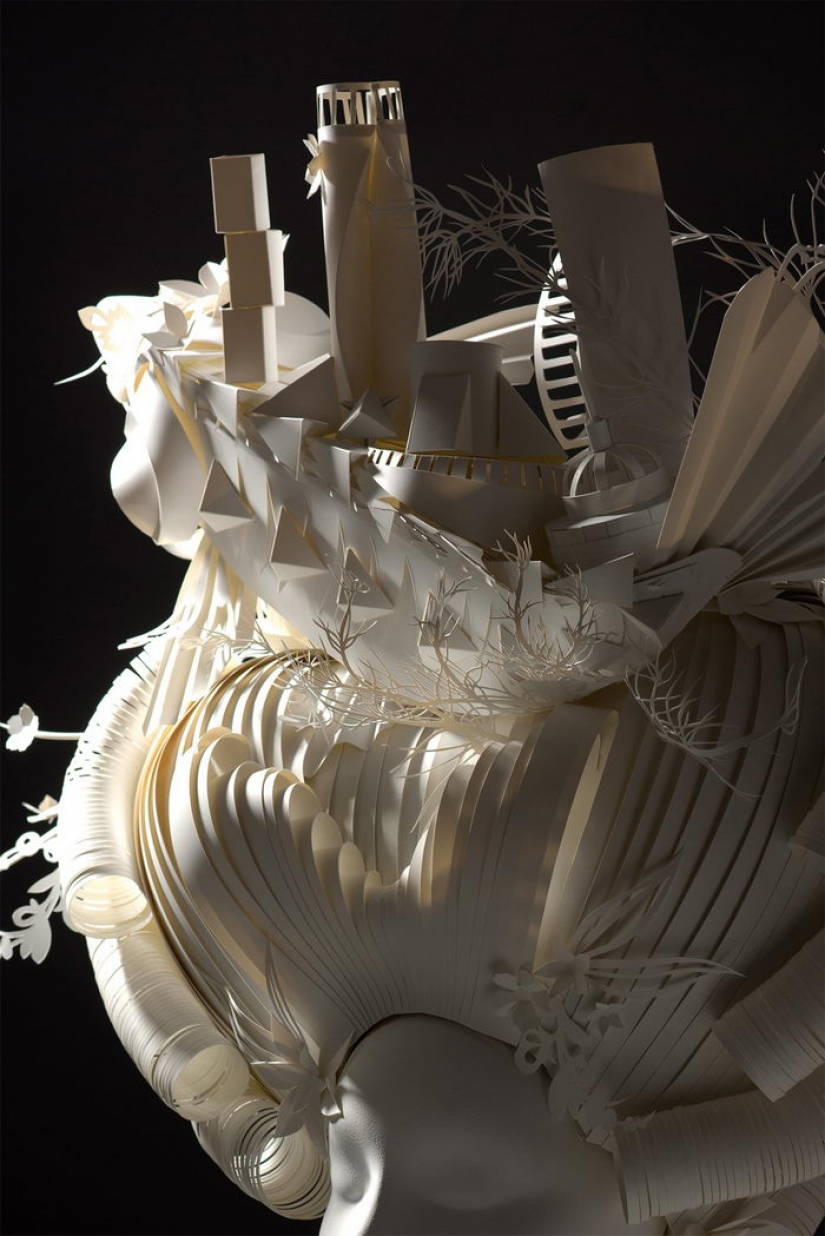 Arte de papel: pelucas y atuendos de maestros de San Petersburgo Asi y Dmitry Kozinykh