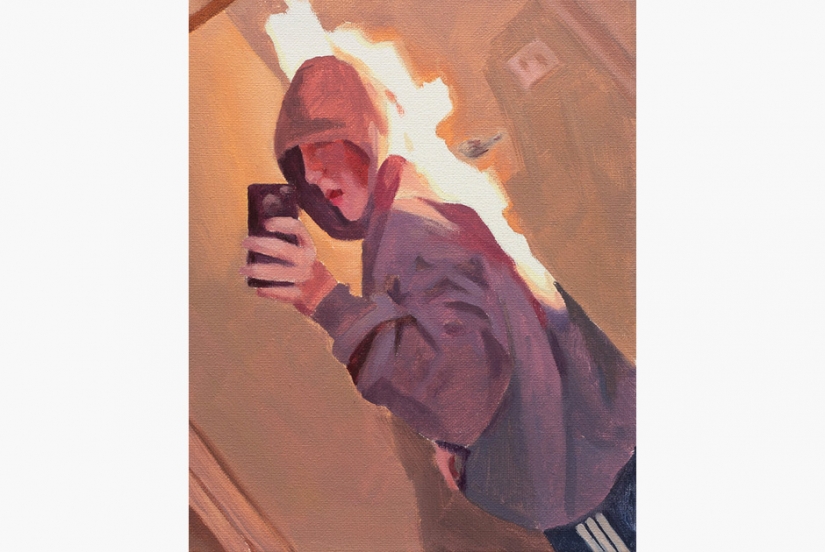 Artist Mauro Martinez, a former drug addict who turns memes into paintings