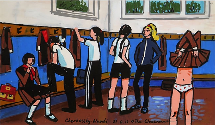 Artist Zoya Cherkasskaya humorously draws memories from her Soviet childhood