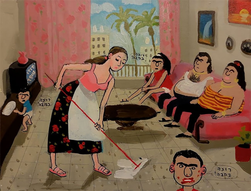 Artist Zoya Cherkasskaya humorously draws memories from her Soviet childhood