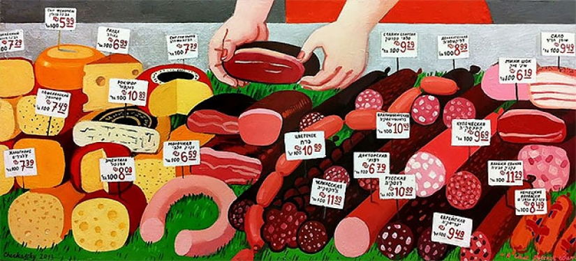 Artist Zoya Cherkasskaya humorously draws memories from her Soviet childhood