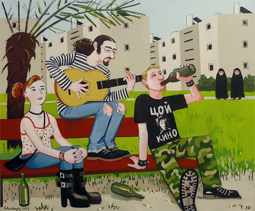 Artist Zoya Cherkasskaya humorously draws memories from her Soviet childhood