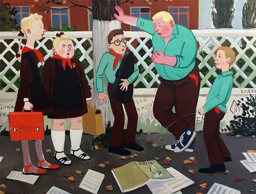 Artist Zoya Cherkasskaya humorously draws memories from her Soviet childhood