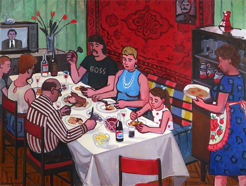 Artist Zoya Cherkasskaya humorously draws memories from her Soviet childhood